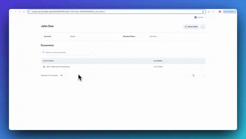 Nucleus Verification