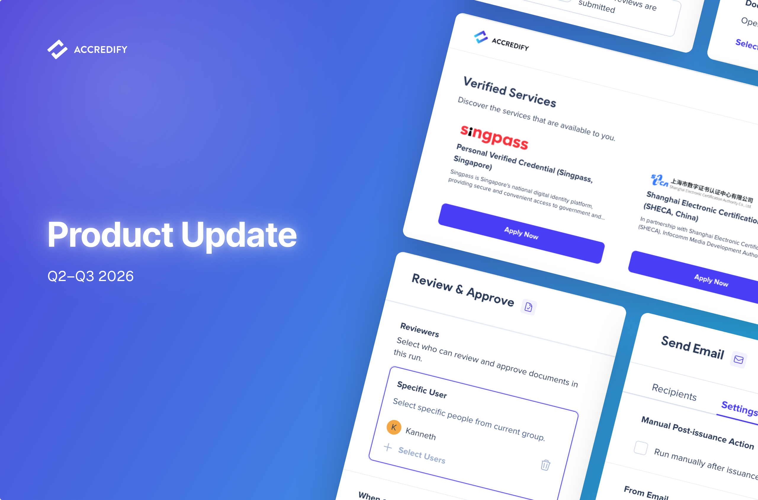 Accredify Product Update Q2–Q3 2026